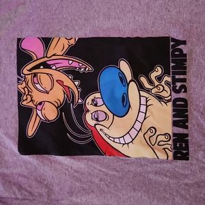 Ren and Stimpy Grey Tee - Medium